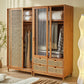 Sliding Solid Wood Wardrobe Closet with Legs Modern Wardrobe Cabinet Clearhalo 'Armoires & Wardrobes' 'armoires_wardrobes' 'Bedroom Furniture' 'furn' 'furn_armoires_wardrobes' 'Furniture' 1200x1200_a9952ca0-9a66-4dc4-ab68-48d992b94534