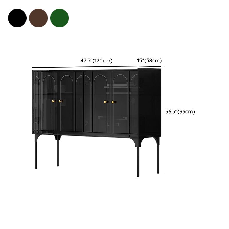 Moderno soggiorno acrilico cabinet di sideboard di credone largo 15 pollici
