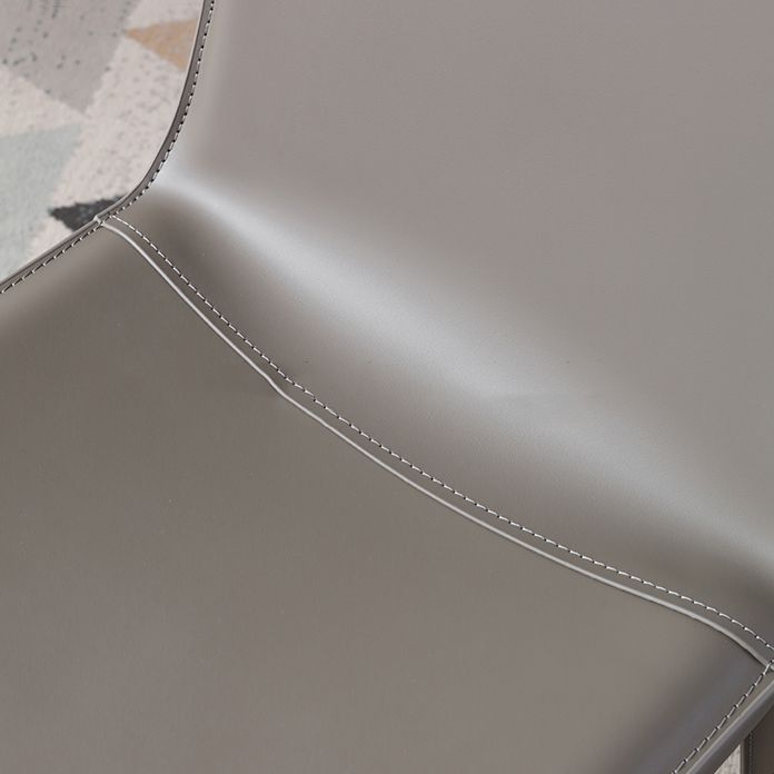 Contemporary Indoor Side Chair Solid Back Metal Upholstered Dining Room Chair Clearhalo ' kitchen&dining_furn' 'Dining Chairs' 'Dining Tables & Seating' 'dining_chair' 'furn' 'furn_dining_chair' 'Furniture' 'furniture_dining_chair' 'Kitchen & Dining Furniture' 'kitchen' 1200x1200_a997746f-9a96-4e76-ac65-0f112a08be84
