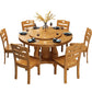 Round Solid Wood Dining Table Tradition Dining Table for Kitchen Clearhalo 'Dining Tables & Seating' 'Dining Tables' 'dining_table' 'furn' 'furn_dining_table' 'Furniture' 'Kitchen & Dining Furniture' 1200x1200_a997a54f-8f63-420e-a531-91223a86bb7b