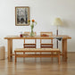 Rectangle Pine Solid Wooden Top Table Modern Dining Table with Acrylic Trestle Base Clearhalo ' dining_table' 'Dining Tables & Seating' 'Dining Tables' 'furn' 'furn_dining_table' 'Furniture' 'furniture_dining_table' 'Kitchen & Dining Furniture' 'kitchen&dining_furn' 'kitchen' 'kitchen_dining_table' 1200x1200_a99bc0de-6dea-4f8d-8a50-52f854f678ce