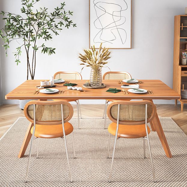 Rectangle Dining Set 1/2/5 Pcs Solid Wood Dining Table and Chairs Clearhalo 'Dining Room Sets' 'Dining Tables & Seating' 'dining_room_set' 'furn' 'furn_dining_room_set' 'Furniture' 'Kitchen & Dining Furniture' 1200x1200_a99c7c03-f75b-4652-a0e6-785a2efb2d0e
