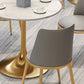 1/2/4/5 Pcs Metal Glam Dining Room Set with Round Table and Metal Base Dining Set Clearhalo 'Dining Room Sets' 'Dining Tables & Seating' 'dining_room_set' 'furn' 'furn_dining_room_set' 'Furniture' 'furniture_dining_room_set' 'Kitchen & Dining Furniture' 'kitchen&dining_furn' 'kitchen' 1200x1200_a99de4fd-b16e-4e43-a2a6-53917a5906c7