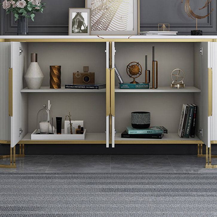 Glam Stone Stone Bodeboard buffet 33.4 "H Sala da pranzo a 4 porte Server