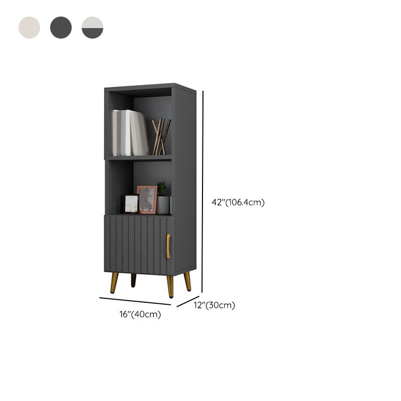 15.7" W Modern Glass Paned Cabinet Shelves Included Side Cabinet with 2 Doors Clearhalo 'Cabinets & Chests' 'cabinets_chests' 'furn' 'furn_cabinets_chests' 'Furniture' 'Living Room Furniture' 1200x1200_a99e7b4d-c1fb-46e0-849d-e20f07ff54ea