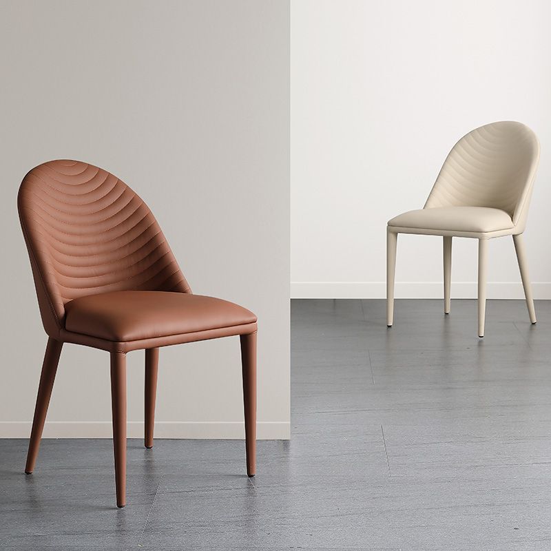 Glam Style Side Chair Leather Dining Side Chair for Dining Room Clearhalo 'Dining Chairs' 'Dining Tables & Seating' 'dining_chair' 'furn' 'furn_dining_chair' 'Furniture' 'furniture_dining_chair' 'Kitchen & Dining Furniture' 1200x1200_a99ee1d5-65a7-4a48-9a90-2fe429cebc84