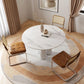 Round Stone Dining Table Contemporary Dining Table for Dining Room