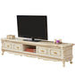 Glamber Marble TV Stand White Open Stalling TV Console con cajones