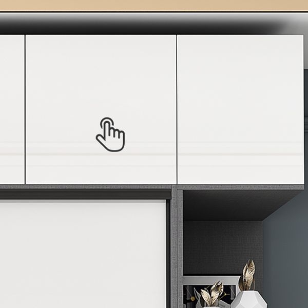 Sliding Engineered Wood Wardrobe Closet Modern Wardrobe Armoire Clearhalo 'Armoires & Wardrobes' 'armoires_wardrobes' 'Bedroom Furniture' 'furn' 'furn_armoires_wardrobes' 'Furniture' 1200x1200_a9a515b2-561e-4ae8-9d65-d92e0e57e22b