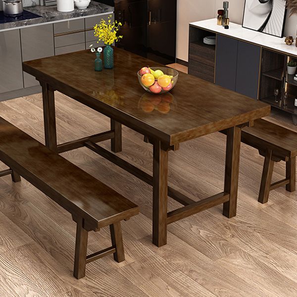 Modern Solid Wood Standard Dining Table Kitchen Rectangle Dining Table with Trestle Base Clearhalo ' dining_table' 'Dining Tables & Seating' 'Dining Tables' 'furn' 'furn_dining_table' 'Furniture' 'furniture_dining_table' 'Kitchen & Dining Furniture' 'kitchen&dining_furn' 'kitchen' 'kitchen_dining_table' 1200x1200_a9a588b3-9645-43ab-96c0-389a67f685be