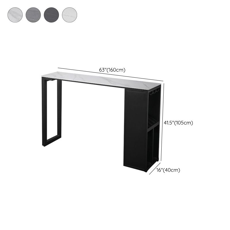 Sintered Stone Bar Table Rectangle Dining Table for Kitchen Living Room Coffee Room Clearhalo 'Bar Furniture' 'Bar Tables' 'bar_tables' 'furn' 'furn_bar_tables' 'Furniture' 'Kitchen & Dining Furniture' 1200x1200_a9a8f17a-5104-4758-9811-005300cfcc90