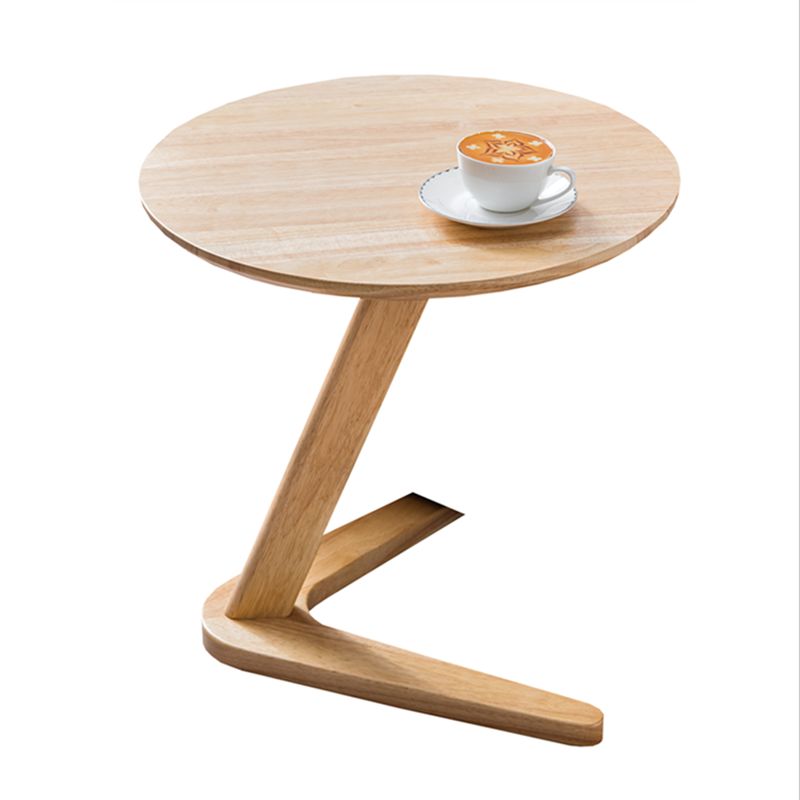 Scandinavian Solid Wood End Table Abstract Base Table Living Room Side Table