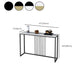 Mesa de la mesa de la consola contemporánea de forma rectángulo Table de sofá de piedra en For Hall
