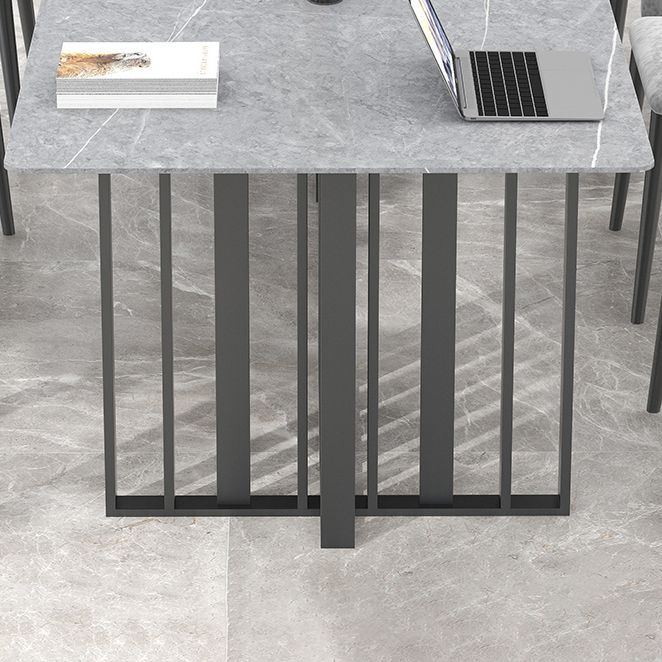 Industrial Rectangular Writing Desk Sintered Stone Office Desk for Office without Chair Clearhalo 'furn' 'furn_office_desk' 'Furniture' 'Office Desks' 'Office Furniture' 'office_desk' 1200x1200_a9aaf218-c492-4df4-aadd-b1a24ea20ae5