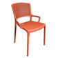 Contemporary Home Arm Chair Stackable Open Back Plastic Dining Room Chair Clearhalo ' kitchen&dining_furn' 'Dining Chairs' 'Dining Tables & Seating' 'dining_chair' 'furn' 'furn_dining_chair' 'Furniture' 'furniture_dining_chair' 'Kitchen & Dining Furniture' 'kitchen' 1200x1200_a9ab89d0-bab6-491a-83ab-feb69317ab15