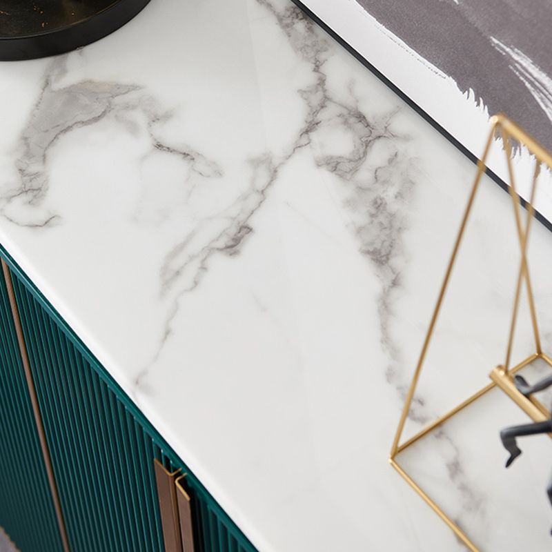 Glam Style Door Sideboard Stone Top Sideboard for Living Room Clearhalo 'buffet_sideboard' 'Buffets & Sideboards' 'furn' 'furn_buffet_sideboard' 'Furniture' 'Kitchen & Dining Furniture' 1200x1200_a9ac21f9-b1e1-410c-b791-4fb17b78d7ac