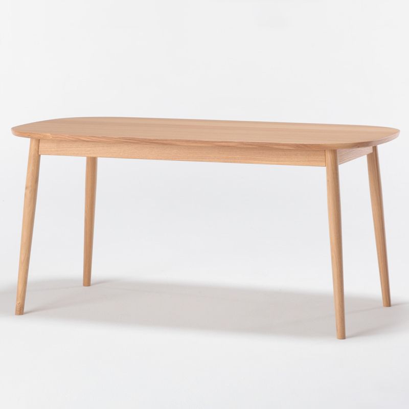Simplicity Kitchen Solid Wood Dining Table Oval Shape Dining Table with 4 Legs Base Clearhalo ' dining_table' 'Dining Tables & Seating' 'Dining Tables' 'furn' 'furn_dining_table' 'Furniture' 'furniture_dining_table' 'Kitchen & Dining Furniture' 'kitchen&dining_furn' 'kitchen' 'kitchen_dining_table' 1200x1200_a9ac7693-d936-4dbf-aaac-fc2b863a3670
