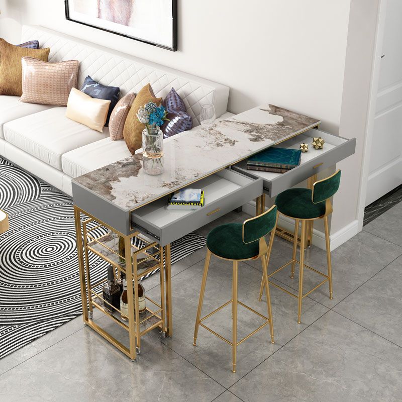 Rectangular Bar Stool and Table Set 1/3 Pieces Pub Table Set for Dining Room Clearhalo 'Bar Furniture' 'furn' 'furn_home_bar_bar_sets' 'Furniture' 'Home Bars & Bar Sets' 'home_bar_bar_sets' 'Kitchen & Dining Furniture' 1200x1200_a9add67c-c4dd-45e5-8fef-4b1d60a12b3c