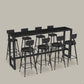 Contemporary Faux Leather Counter Stools Metal Bar Stools for Home Use
