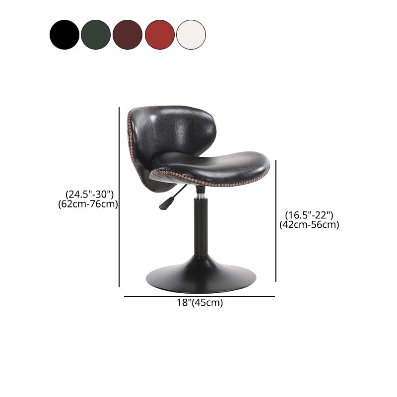 Modern Liftable Bar-stool PU Leather Counter Bar Stool with Metal Legs for Bristol Clearhalo 'Bar Furniture' 'Bar Stools' 'bar_stools' 'furn' 'furn_bar_stools' 'Furniture' 'furniture_bar_stools' 'Kitchen & Dining Furniture' 1200x1200_a9afb8ce-6c05-4aae-ad82-07b6fc70cd62