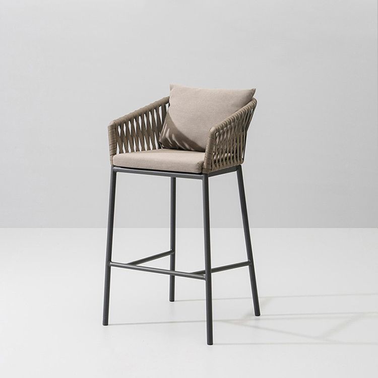 Industrial Bar Stool Upholstered Backrest Counter Stool for Dining Room Clearhalo 'Bar Furniture' 'Bar Stools' 'bar_stools' 'furn' 'furn_bar_stools' 'Furniture' 'Kitchen & Dining Furniture' 1200x1200_a9afbac7-c167-4cdd-b4b7-f35a8ddf6346