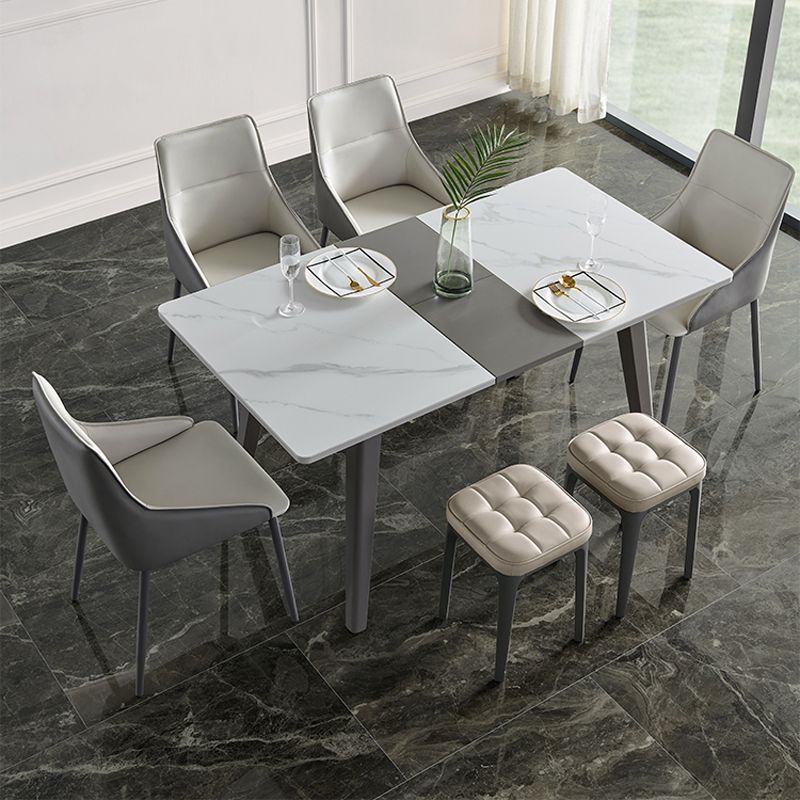 Contemporary Standard Square Leather Standard With Legs for Home Clearhalo 'furn' 'furn_ottomans_poufs' 'Furniture' 'Living Room Furniture' 'Ottomans & Poufs' 'ottomans_poufs' 1200x1200_a9b0b594-ee89-4771-bcb5-13e987d355ce