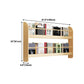 Pine Wood Wall Mounted Bookshelf Natural Scandinavian Bookcase for Bedroom Clearhalo 'Bookcases' 'Furniture' 'furniture_bookcases' 'Office Furniture' 1200x1200_a9b352b2-c762-4785-a12d-66aea13ad6eb