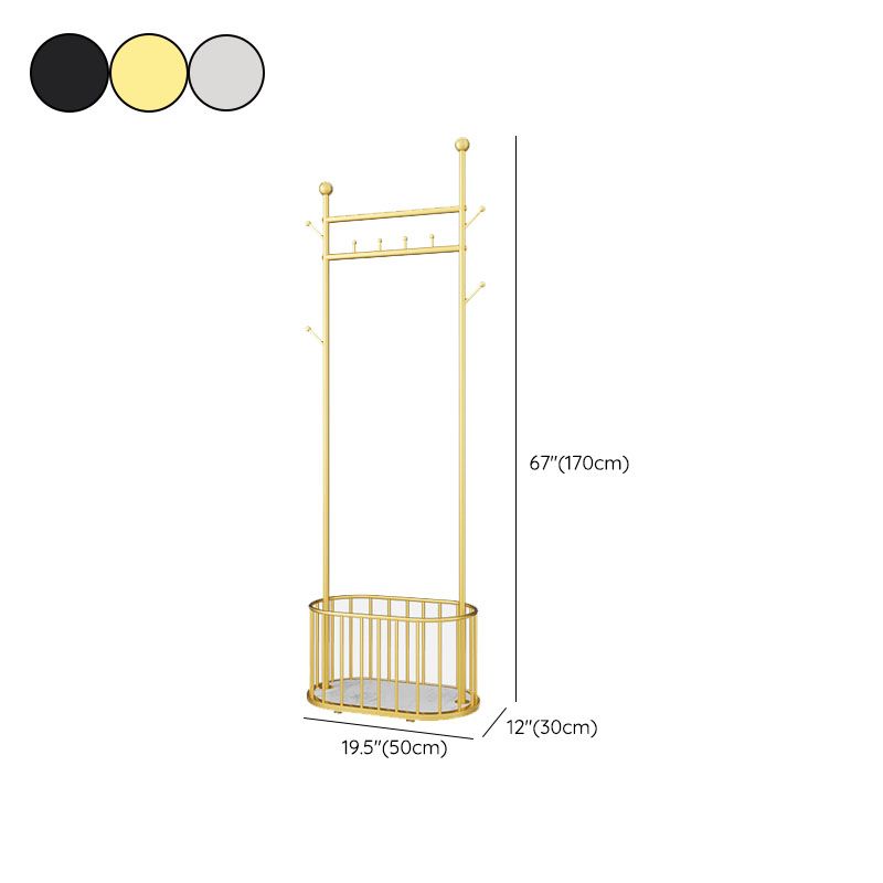 Luxueux cintre de couche métallique couleur couleur crochets debout cordage de moteur de conception