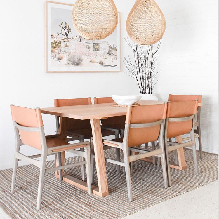 Solid Wood Top Table Traditional Luxury Table with Sled Base Clearhalo 'Dining Tables & Seating' 'Dining Tables' 'dining_table' 'furn' 'furn_dining_table' 'Furniture' 'furniture_dining_table' 'Kitchen & Dining Furniture' 1200x1200_a9b5b89a-ce6a-4c1c-805a-77fa14e9e36e