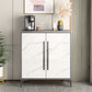 Simple White Buffet Server Stone Top Dining Server for Living Room Clearhalo 'buffet_sideboard' 'Buffets & Sideboards' 'furn' 'furn_buffet_sideboard' 'Furniture' 'furniture_buffet_sideboard' 'Kitchen & Dining Furniture' 1200x1200_a9b6501d-30cd-48b4-8d40-cd5cbf4a291f