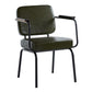 Industrial Style Upholstered Side Chairs with 4 Metal Black Legs Dining Chairs Clearhalo ' kitchen&dining_furn' 'Dining Chairs' 'Dining Tables & Seating' 'dining_chair' 'furn' 'furn_dining_chair' 'Furniture' 'furniture_dining_chair' 'Kitchen & Dining Furniture' 'kitchen' 1200x1200_a9b6992d-7e66-40b5-a5db-03318a87aee5