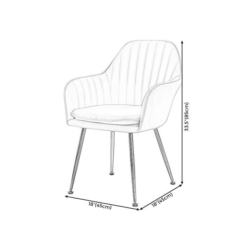 Sewn Pillow Back Chair with Flared Arms and Basic Four Legs for Apartment Clearhalo 'Accent Chairs' 'accent_chairs' 'Chairs & Seating' 'furn' 'furn_accent_chairs' 'Furniture' 'Living Room Furniture' 1200x1200_a9b721b1-29ae-4cd8-944b-6bf43c65217a