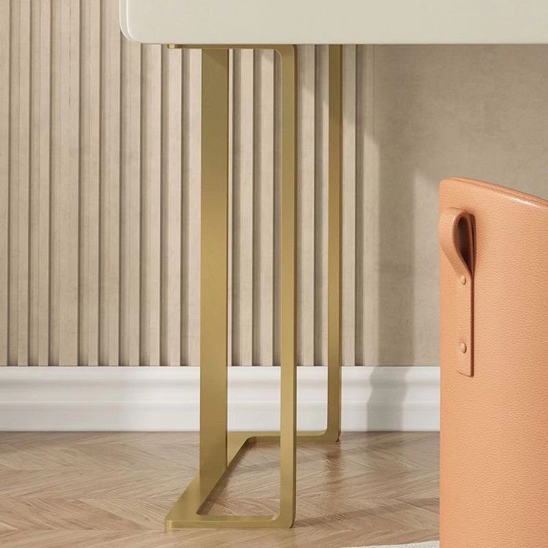 Glam Slate Top make -up ijdelheid bureau met lade, beige kleedtafel