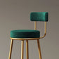 Glam Armless Backrest Counter Stool Iron Household Bar Stool with Velvet Cushion Clearhalo 'Bar Furniture' 'Bar Stools' 'bar_stools' 'furn' 'furn_bar_stools' 'furniture_bar_stools' 'Kitchen & Dining Furniture' 'kitchen&dining_furn' 'kitchen' 'kitchen_furn' Furniture' 1200x1200_a9b9a736-63a0-4c6b-bd40-a690193631c0