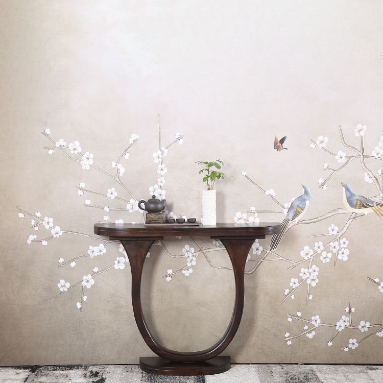 Tabella della console moderna di metà secolo a metà secolo tavolo di divano console in legno massiccio