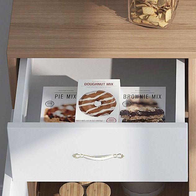 Sideboard mobile rettangolare la credenza moderna cucina in legno