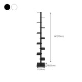 Corner Shelf Bookcase Modern Style Metal Multi Tiers Bookcase