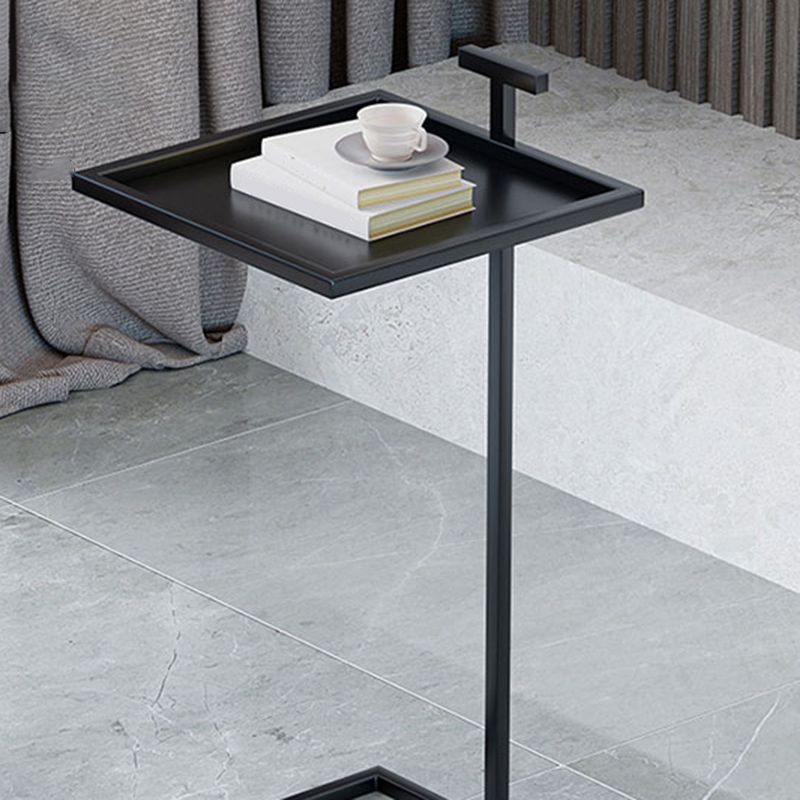 Tavolino superiore del vassoio quadrato moderno di metà secolo 23.23 "tavolo da fine cista alto cista