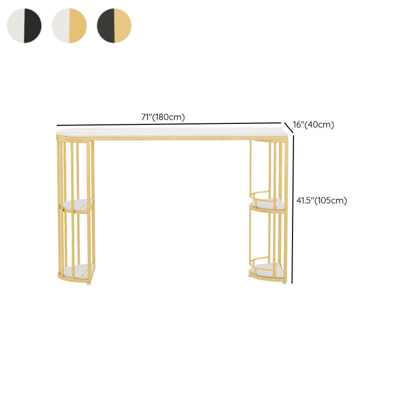 Free Form Counter Height Dining Table with Storage Modern Bar Dining Table Clearhalo 'Bar Furniture' 'Bar Tables' 'bar_tables' 'furn' 'furn_bar_tables' 'Furniture' 'Kitchen & Dining Furniture' 1200x1200_a9c28caa-6f97-4258-a429-b1ced284e998