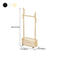 Popular Metal Coat Hanger Storage Basket Solid Color Coat Rack with Castors Clearhalo 'Entry & Mudroom Furniture' 'furn' 'furn_hall_tree_coat_racks' 'Furniture' 'Hall Trees & Coat Racks' 'hall_tree_coat_racks' 1200x1200_a9c352d4-5803-4b5a-a856-50d66c467711
