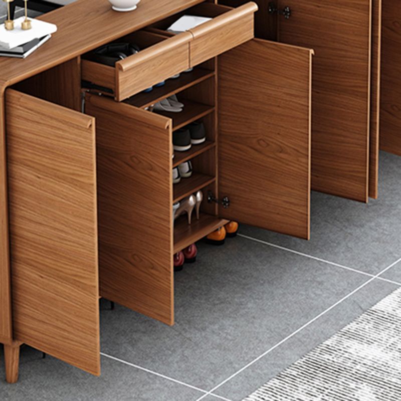 Modern Rectangle Wood Side Cabinet Bar Pulls Cabinet With Doors Clearhalo 'Cabinets & Chests' 'cabinets_chests' 'furn' 'furn_cabinets_chests' 'Furniture' 'Living Room Furniture' 1200x1200_a9c49a68-3da2-40b7-b231-8f8cdeb82fa5