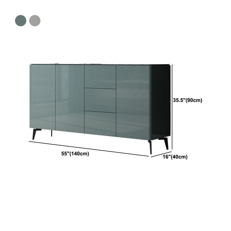 Contemporary Accent Cabinet Square Side Cabinet With Glass Top Clearhalo 'Cabinets & Chests' 'cabinets_chests' 'furn' 'furn_cabinets_chests' 'Furniture' 'Living Room Furniture' 1200x1200_a9c4da61-43ce-423d-a567-b773edc2761b