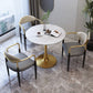 Traditionele luxe eettafel Stenen eettafel met metalen onderstel