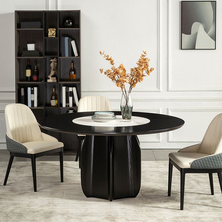 Set di tavoli da pranzo in legno massiccio 1/4/5/7 PE PEDESTAL TAVOLO PETTURA CON IMPOSTO