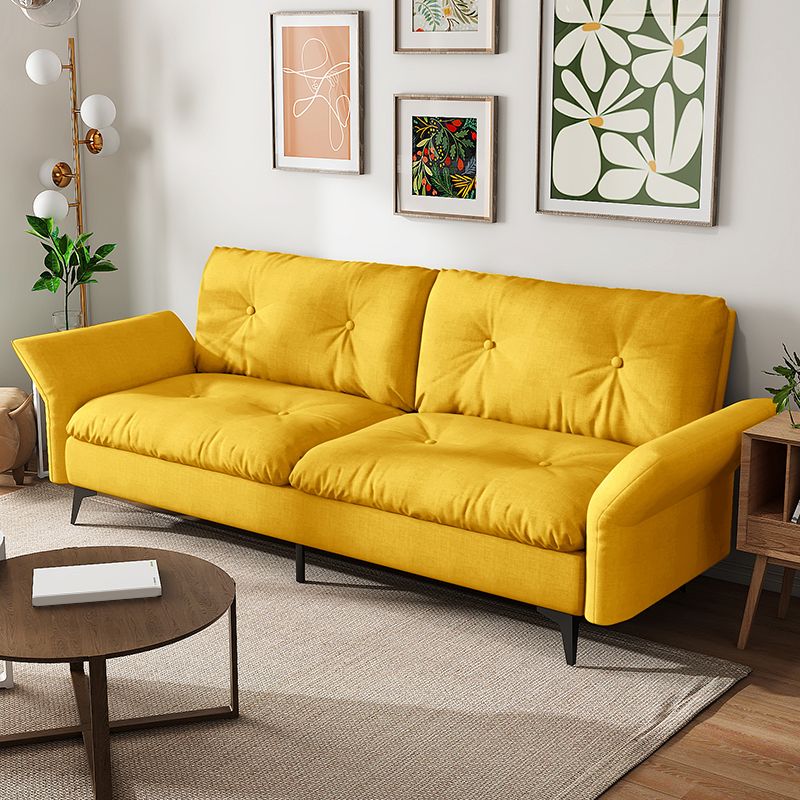 グラムタフトスプリットバックフレアアームリビングルーム2シーター静止ソファー