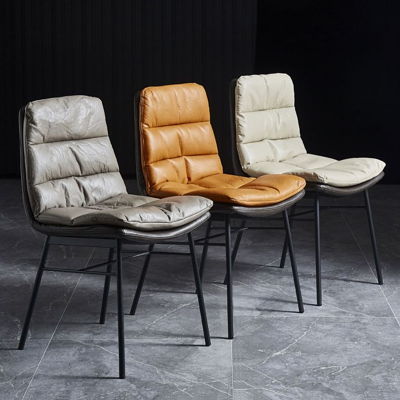 Contemporary Style Dining Metal Chairs Dining Armless Side Chairs for Kitchen Clearhalo ' kitchen&dining_furn' 'Dining Chairs' 'Dining Tables & Seating' 'dining_chair' 'furn' 'furn_dining_chair' 'Furniture' 'furniture_dining_chair' 'Kitchen & Dining Furniture' 'kitchen' 1200x1200_a9c8088b-bb95-4077-87c7-c4e78cf7d018