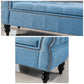 Upholstered Rectangle Entryway Bench Cushioned Seating Bench with Legs Clearhalo 'Benches' 'Chairs & Seating' 'furn' 'furn_benches' 'Furniture' 'Living Room Furniture' 1200x1200_a9c9f541-4eaf-4a6e-bb34-c2a2034f4f8e