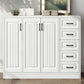 White Standard Cabinet Solid Wood Storage Cabinet with Drawer Clearhalo 'Cabinets & Chests' 'cabinets_chests' 'furn' 'furn_cabinets_chests' 'Furniture' 'Living Room Furniture' 1200x1200_a9cbce28-c232-46ab-90c6-6b3ec23ba89b