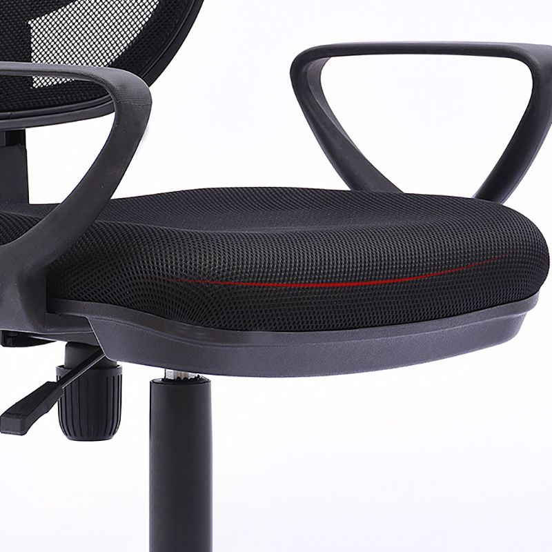 Contemporary Arm Chair Fixed Arm Adjustable Seat Height Swivel Office Chair Clearhalo 'furn' 'furn_office_chair' 'Furniture' 'Office Chairs' 'Office Furniture' 'office_chair' 1200x1200_a9cbd911-fddc-4f48-ac25-8880a726da77