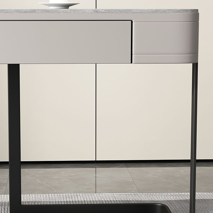 Modern Style 2-drawer Office Desk Sintered Stone Desk for Home Clearhalo 'furn' 'furn_office_desk' 'Furniture' 'Office Desks' 'Office Furniture' 'office_desk' 1200x1200_a9cd0451-a15f-4101-ab1f-88a01845086f